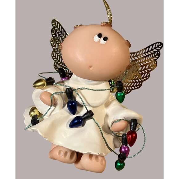 Kirk 2001 Angel Cheeks Christmas Ornaments With Decorative Elements Set of 3 - Picture 7 of 12